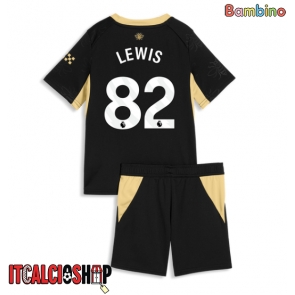 Manchester City Rico Lewis #82 Seconda Maglia Bambino 2026-27 Manica Corta (+ Pantaloni corti)
